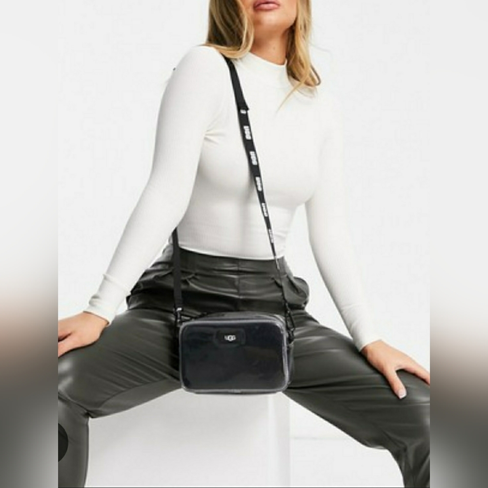 UGG BNWT Janey II Clear Adjustable Bag - Black O/S